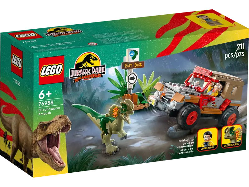 Buy LEGO Jurassic 76958 Dilophosaurus Ambush Toys101 NZ