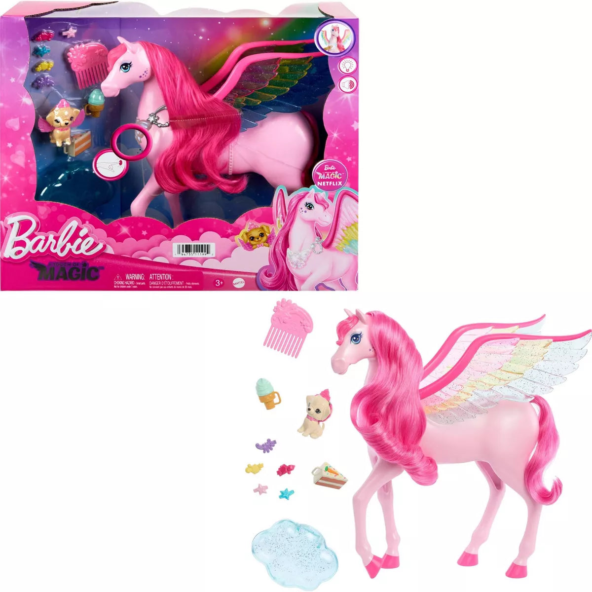 Barbie top magical unicorn