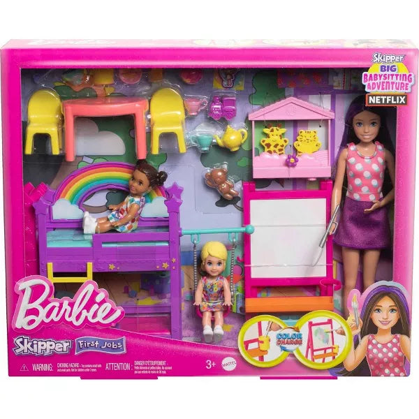 Barbie sisters hot sale babysitter playset assortment