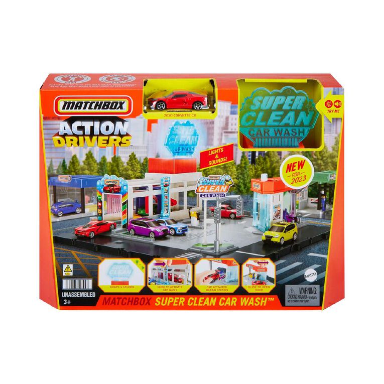 Buy Matchbox Super Clean Carwash Playset Toys101 NZ