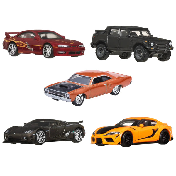 Hot Wheels 2025 Fast & Furious Case L Set of 5 Cars