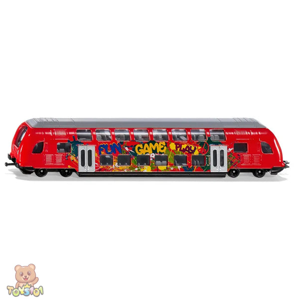 Siku 1791 model train with colourful design and text on a white background