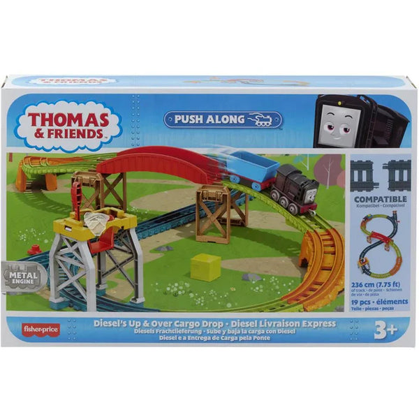 Thomas & Friends Push Along Track Set - Diesels Up And Over Cargo Drop