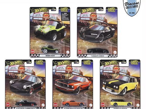 Hot Wheels Boulevard 121-125 set of 5, Mix 2 from 2025