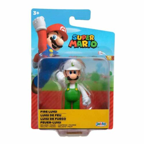 Super Mario: 6.3cm Mini Figure - Fire Luigi