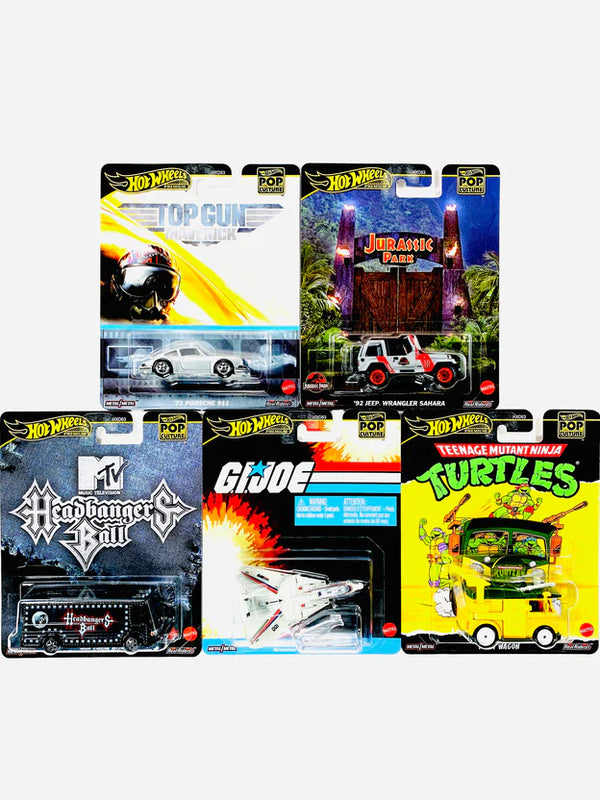 Hot Wheels 2025 Pop Culture Case K (Set of 5 Cars)