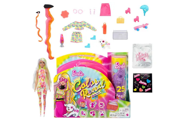 Barbie Color Reveal Neon Tie Dye Gift Pink