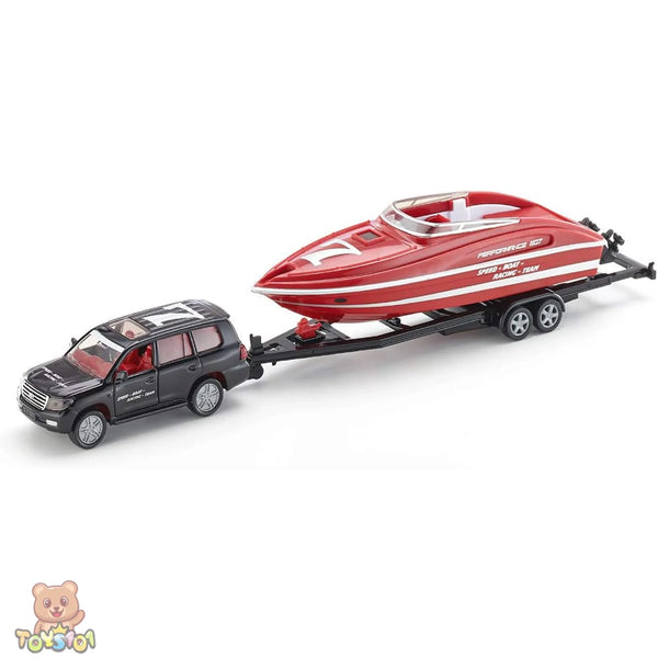 Siku 2543 Toyota Landcruiser V8 With Speed Boat