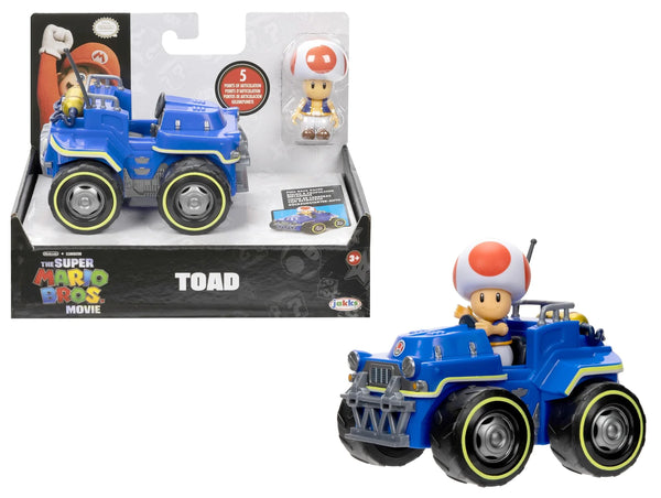 Super Mario: 6.3" Movie Figure With Kart - Toad