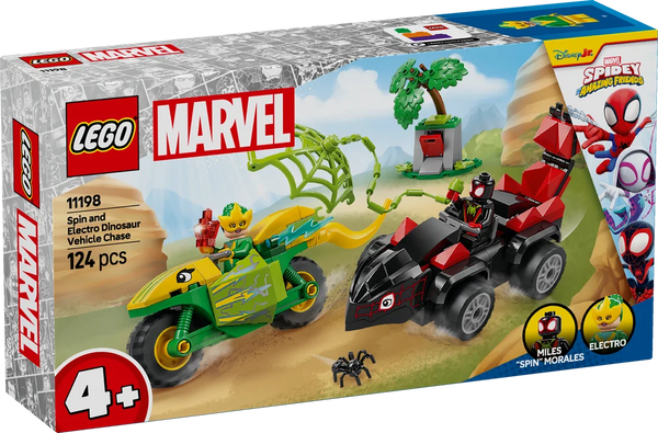 LEGO 11198 Marvel Spin and Electro Dinosaur Vehicle Chase