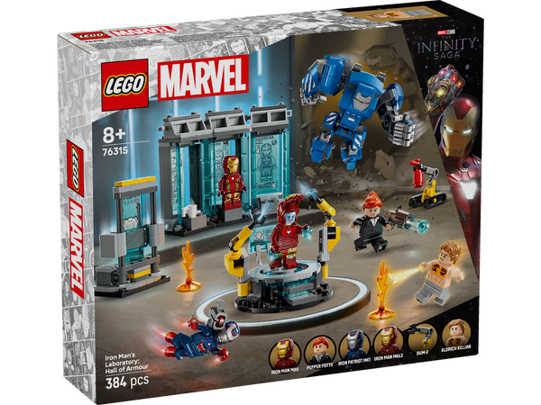 LEGO Marvel 76315 Iron Man's Laboratory: Hall of Armor