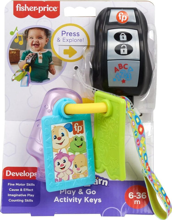 Fisher-Price Laugh & Learn Baby Travel Toy Play & Go Activity Keys