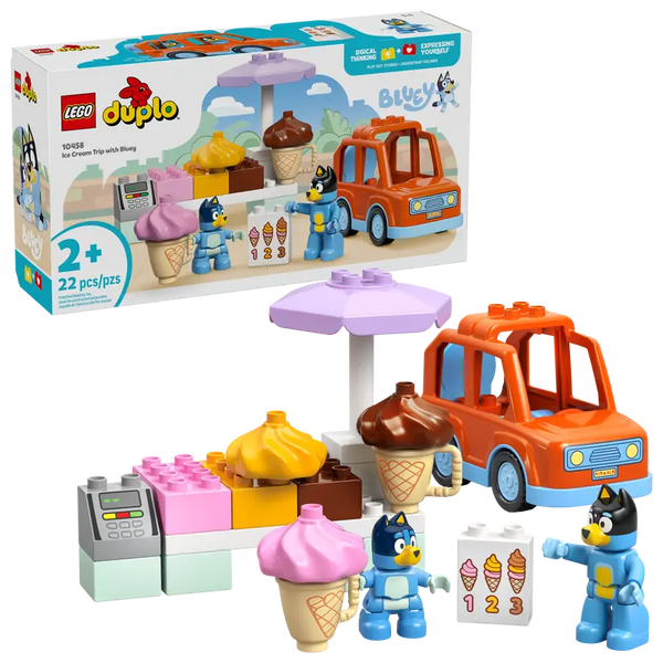 LEGO 10458 DUPLO Bluey Ice Cream Trip with Bluey