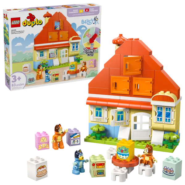 LEGO 10459 DUPLO Bluey’s Family House with Memory Game