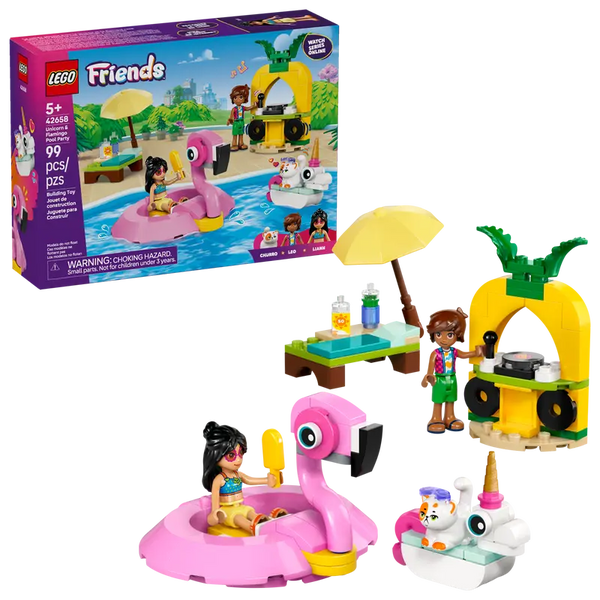 LEGO 42658 Friends Unicorn & Flamingo Pool Party