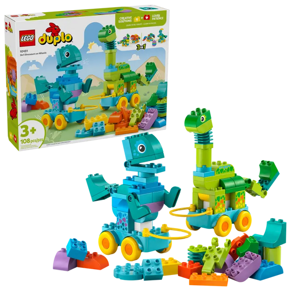 LEGO 10451 DUPLO Town 3in1 Dinosaurs on Wheels
