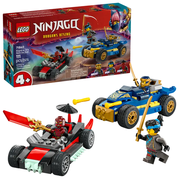 LEGO 71840 NINJAGO Rogue vs. Drix Race Car Duel