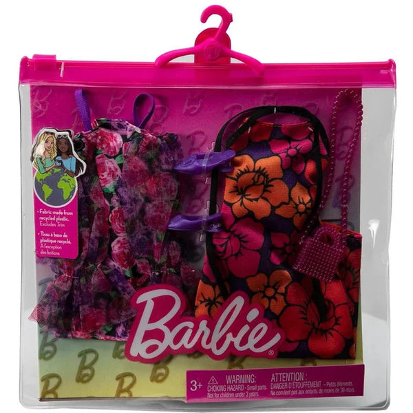 Barbie 2pk Fashions Outfit Flower Glam