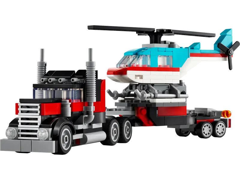 LEGO Creator 3-in-1 31146 Flatbed Truck with Helicopter