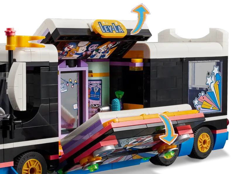 Lego friends livi top pop star tour bus