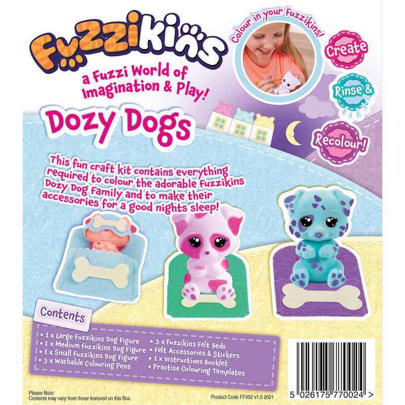 Fuzzikins Dozy Dogs Colour Wash & Play Set