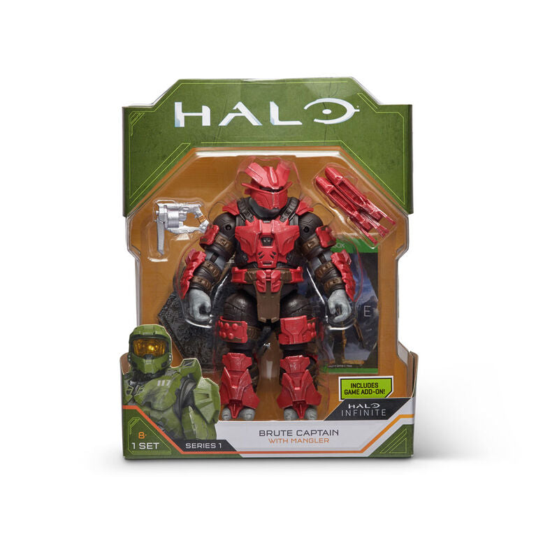 Halo Infinite Brute Captain with Mangler Action Figure