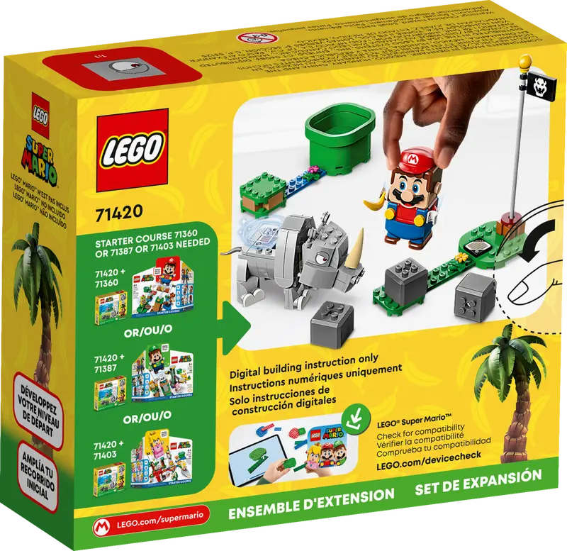 LEGO MARIO 71420 Rambi the Rhino Expansion Set