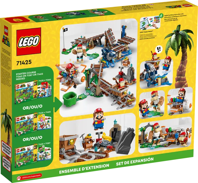 LEGO MARIO 71425 Diddy Kong's Mine Cart Ride Expansion Set