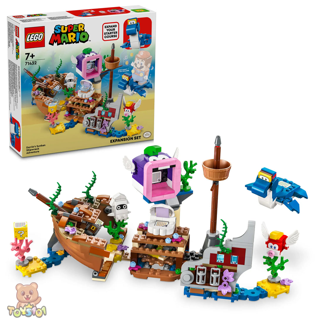 Buy LEGO Super Mario Dorrie's Sunken Shipwreck Adventure Expansion Set ...