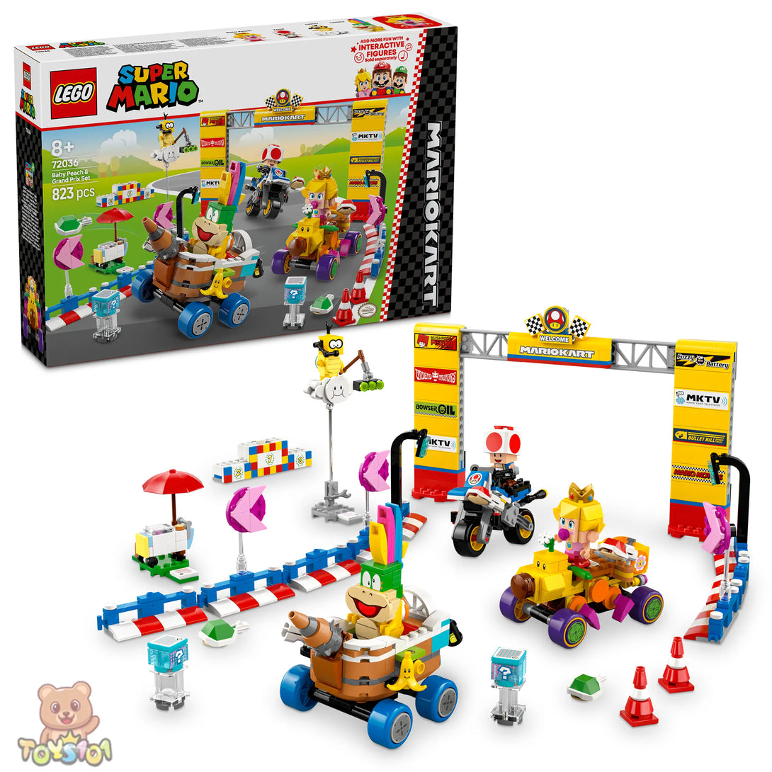 Buy LEGO Super Mario Mario Kart – Baby Peach & Grand Prix Set 72036 ...