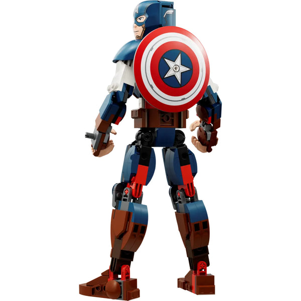 LEGO 76258 Captain America figure with shield on a white background