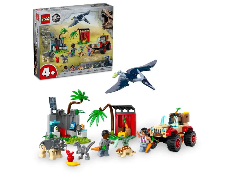 LEGO Jurassic World 76963 Baby Dinosaur Rescue Centre Toys101
