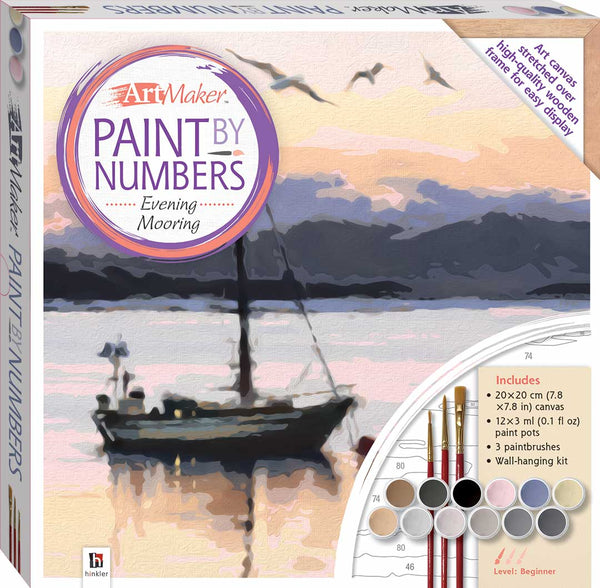Paint by Numbers Canvas: Evening Mooring - Art Kits