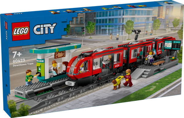 LEGO City 60423 Downtown Streetcar and Station