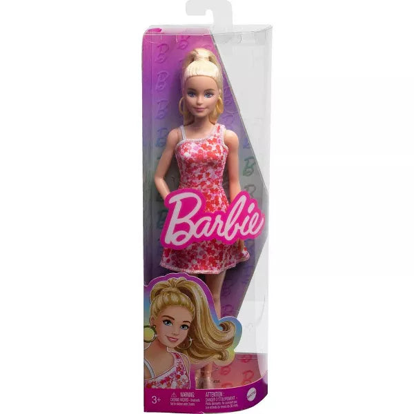Barbie Fashionistas Doll With Blond Ponytail and Floral Dress