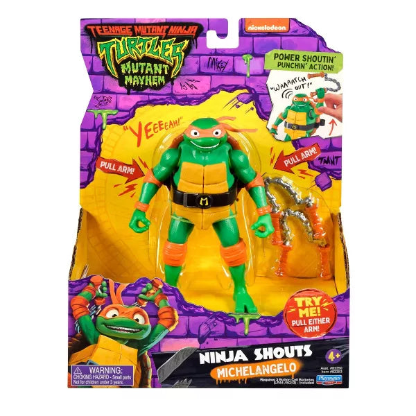 Teenage Mutant Ninja Turtles: Mutant Mayhem Ninja Shouts Michelangelo Action Figure
