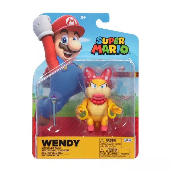 Super Mario: 10cm Basic Figure - Wendy Koopa & Wand