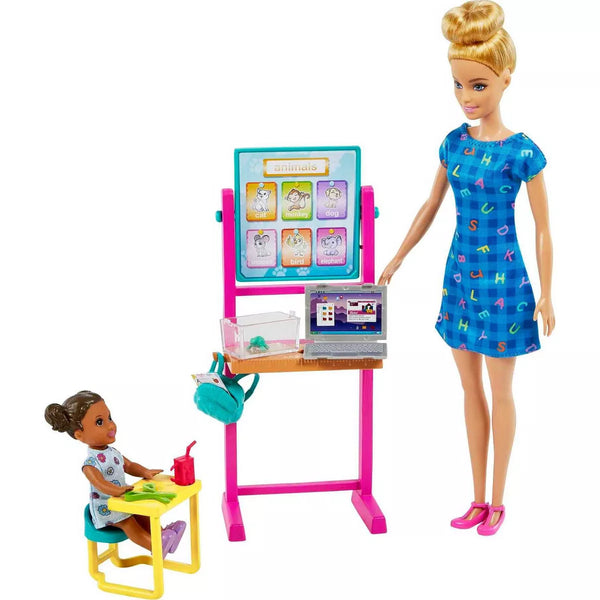Barbie Teacher Playset with Doll & Toddler