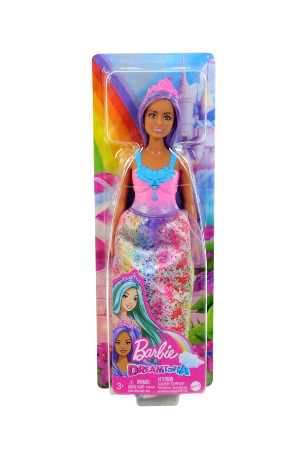 Barbie Dreamtopia Princess Doll Purple Hair With Pink Tiara
