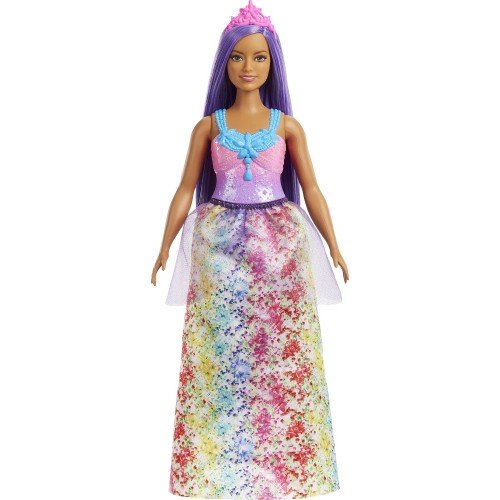 Barbie Dreamtopia Princess Doll Purple Hair With Pink Tiara