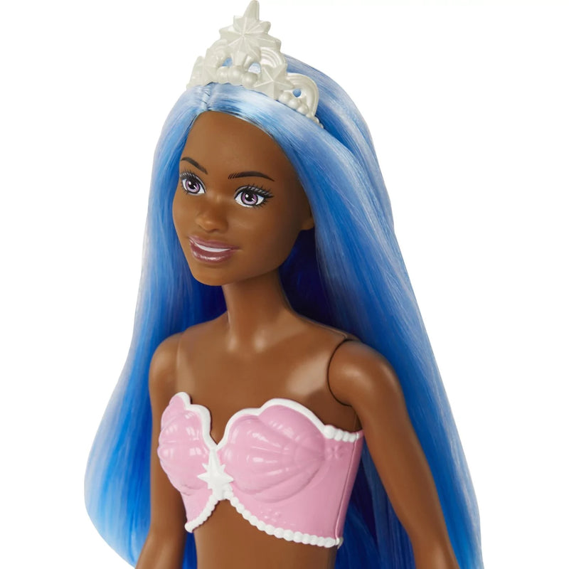 Barbie Dreamtopia Mermaid with Pastel Pink Top, Blue Hair