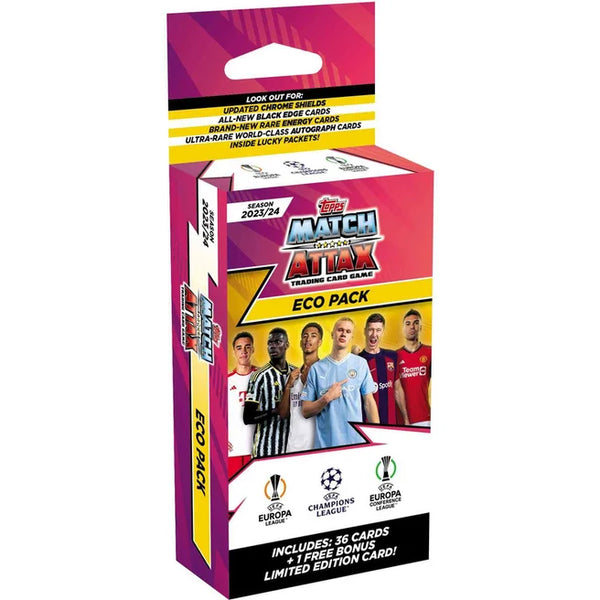 Topps Match Attax 2023/24 Trading Cards Eco Pack 36
