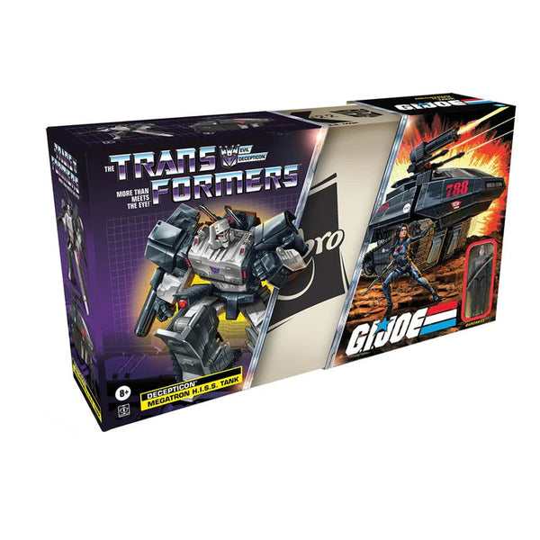 Transformers x G.I. Joe Mash-Up Megatron H.I.S.S. Tank with Cobra Baroness Action Figure