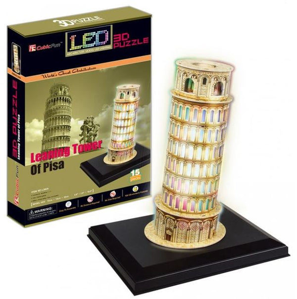 Led 3D Puzzle Leaning Tower Of Pisa - Others - Toys101