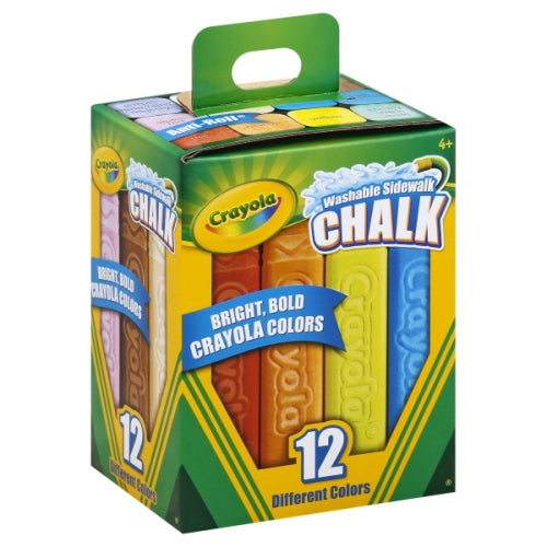 Crayola 12 Washable Sidewalk Chalk - Crayola - Toys101