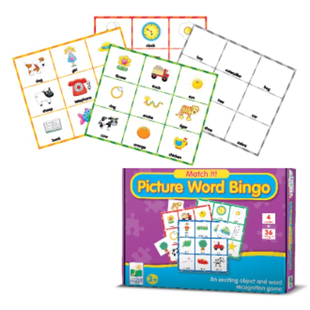 Match It Picture Word Bingo - Learning Journey - Toys101