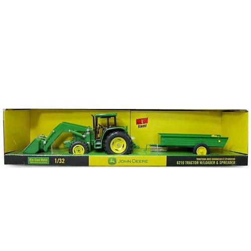 John Deere 6210 Tractor With Trailor And Spreader - John Deere - Toys101
