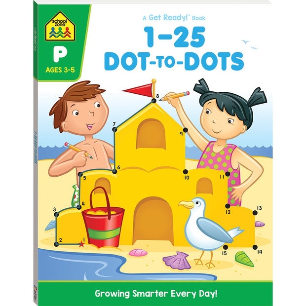 School Zone Get Ready! 1-25 Dot-To-Dot - School Zone - Toys101