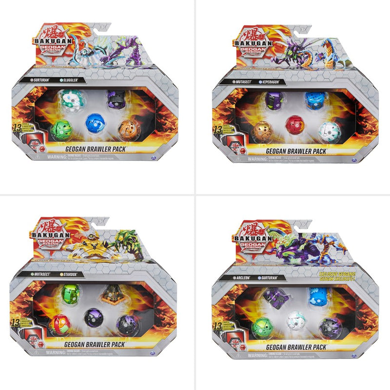 Bakugan Geogan Rising Geogan Brawler Pack Assorted Colours/Styles