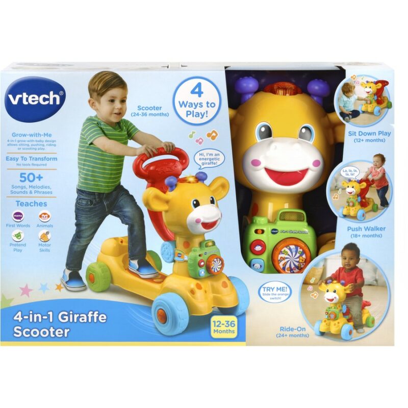 Buy Vtech 4 In 1 Giraffe Scooter Toys101 | NZ
